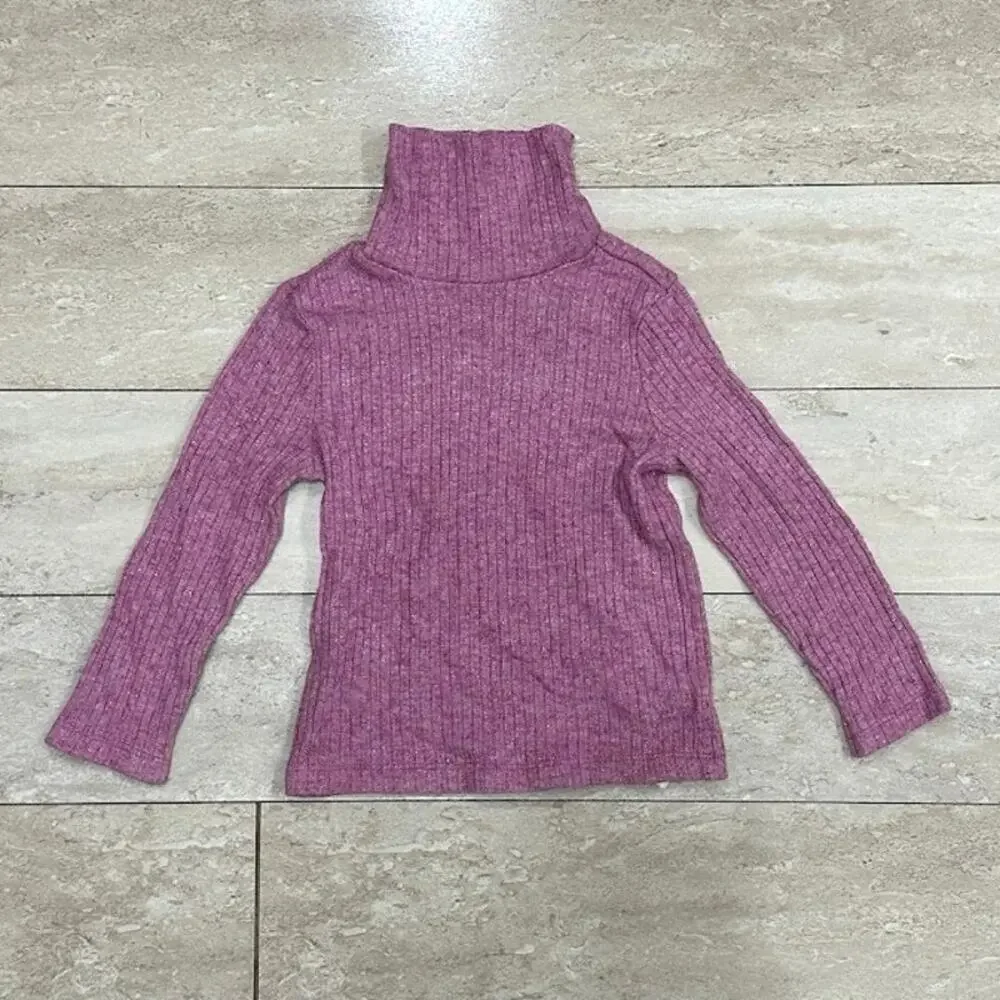 Old Navy Purple Ribbed Turtleneck 4T